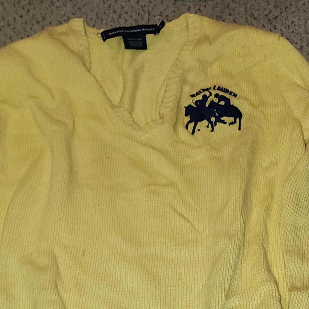 Women's Polo Ralph Lauren Limited Edition Pony Yellow Sweater